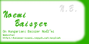 noemi baiszer business card